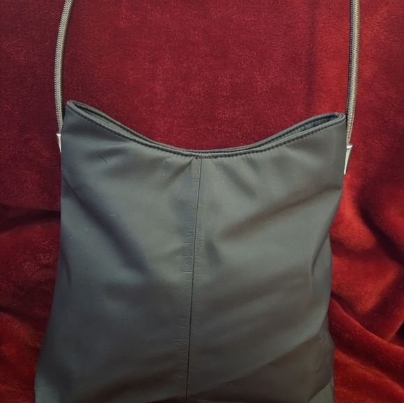 INC Gray Shoulder Bag with Silver Metal Shoulder Strap - Picture 3 of 16
